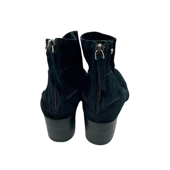 Ugg Bandara Black Suede Ankle Boot Heeled‎ Size US 6 - Picture 4 of 8